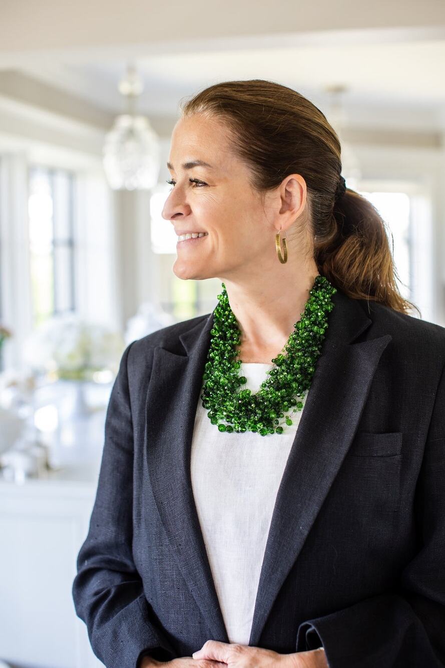 Arte Italica Crystal Bead Green Cluster Necklace NWOT $128
